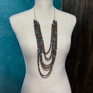 Layered beaded necklace